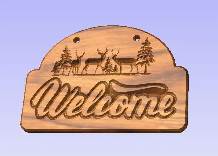 Customized wooden signage cutting