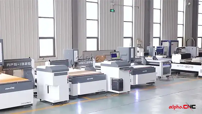 china cnc factory workshop chinese cnc machines from Alpha CNC