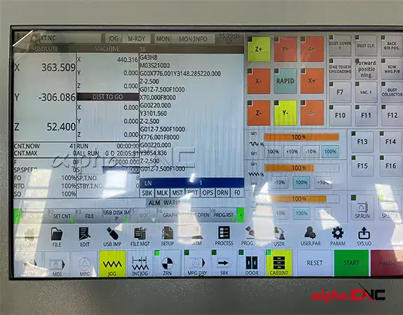cnc machine control system