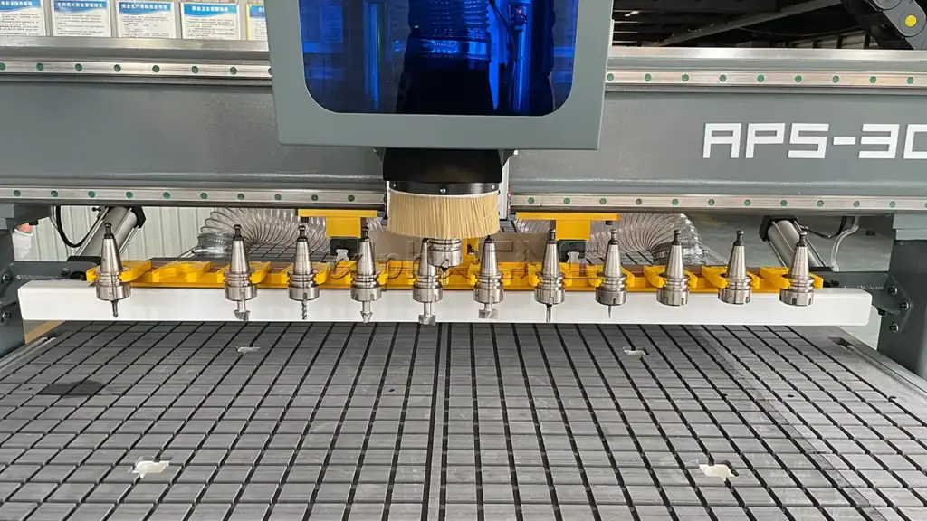 cnc machine for cabinet making ATC tool bank