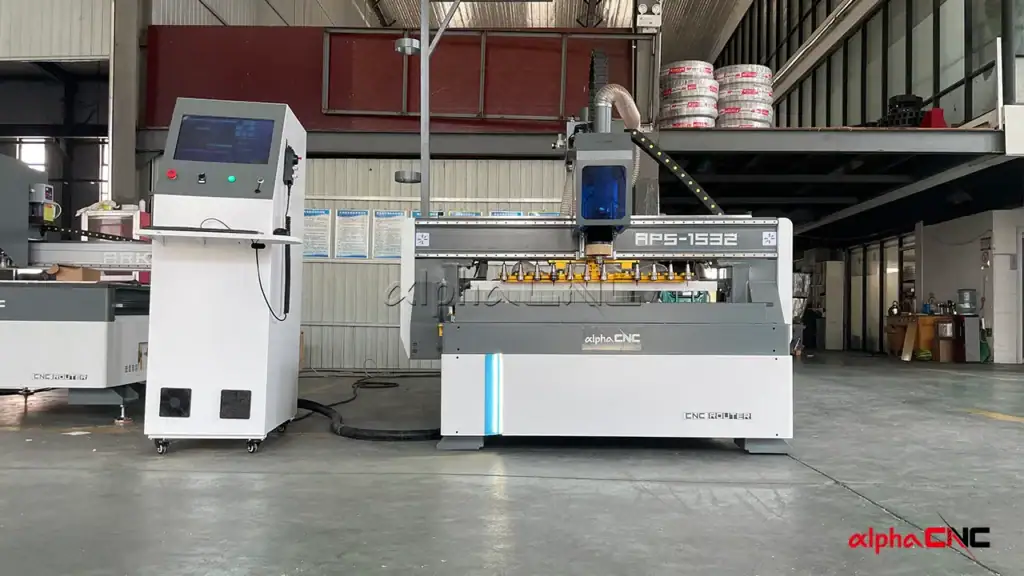 cnc router machine with automatic tool changer
