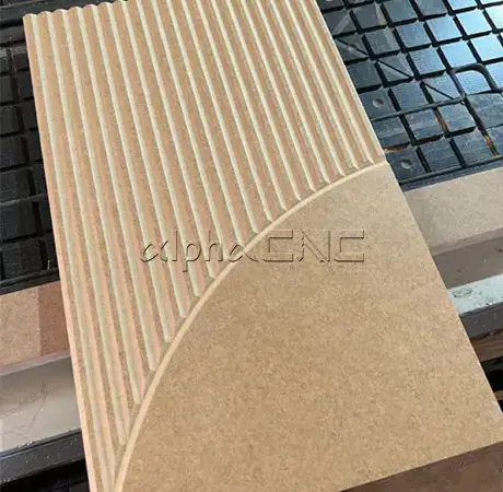 curved profiling workpiece by cnc mdf cutting router