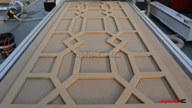 finished workpiece from cnc mdf cutting and hollow carving
