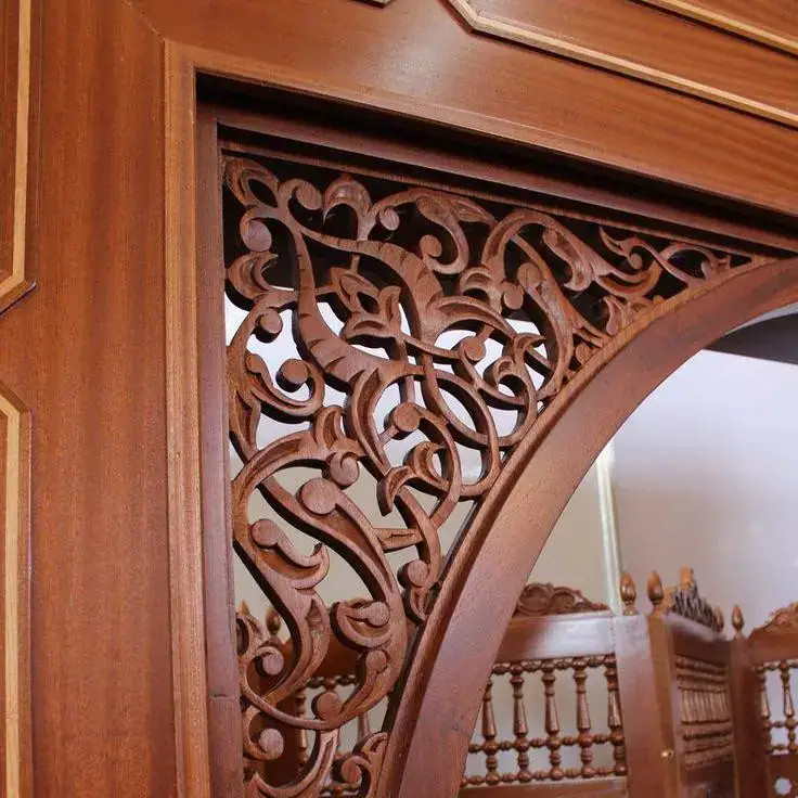 hollow carving arch frame sample multi‑head cnc engraving