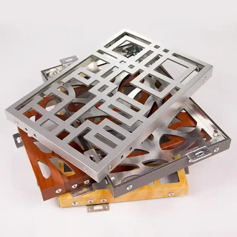 hollow metal aluminum carving panels cnc router cutting samples