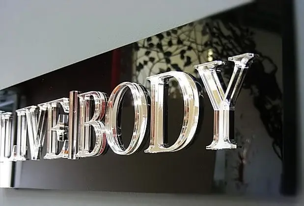 Laser Engraved Acrylic Award Sample with Polished Edge and Frosted Finish