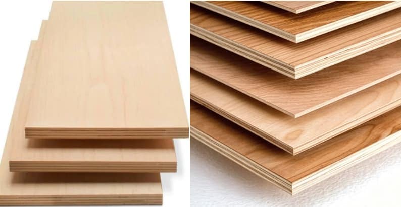 Plywood is made by bonding together multiple layers of thin sheets.