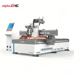ABS-S-RL 1325 CNC Router with Spindle, Saw Blade & Press Roller