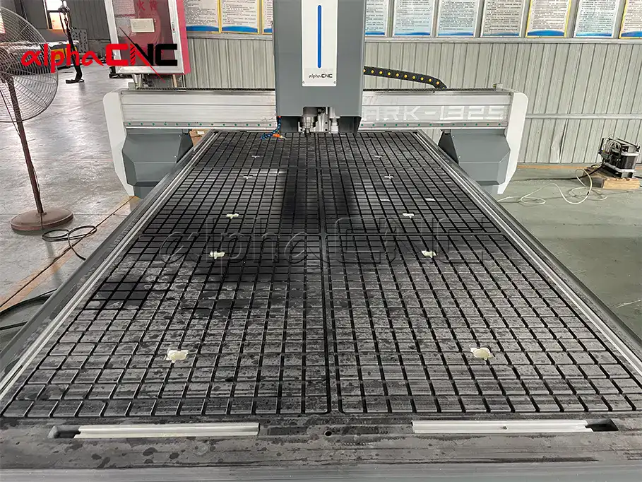 sign cnc router machine table surface
