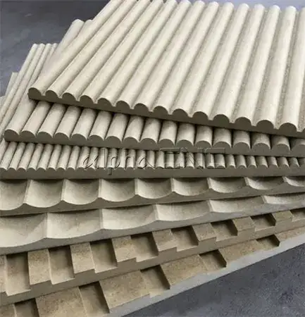 texture woodwork with cnc mdf cutting process