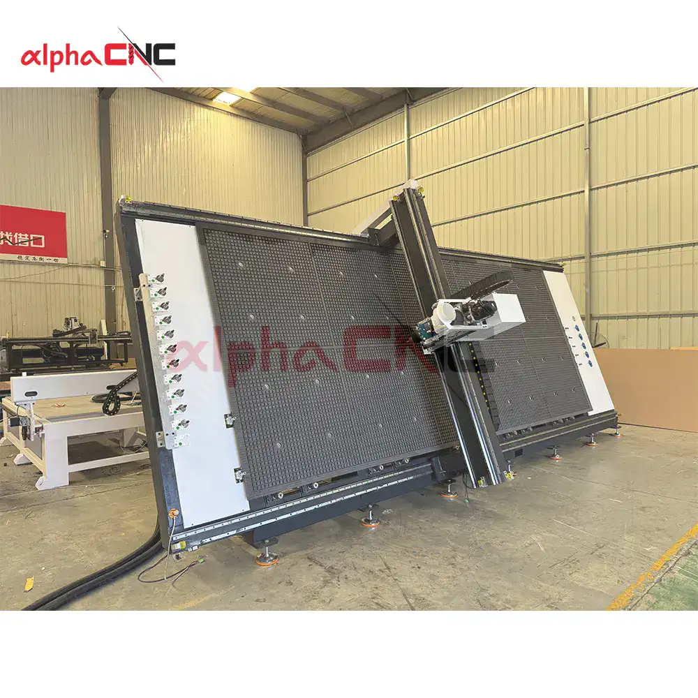 tilting bed cnc router real workshop shot vertical vacuum adsorption machine
