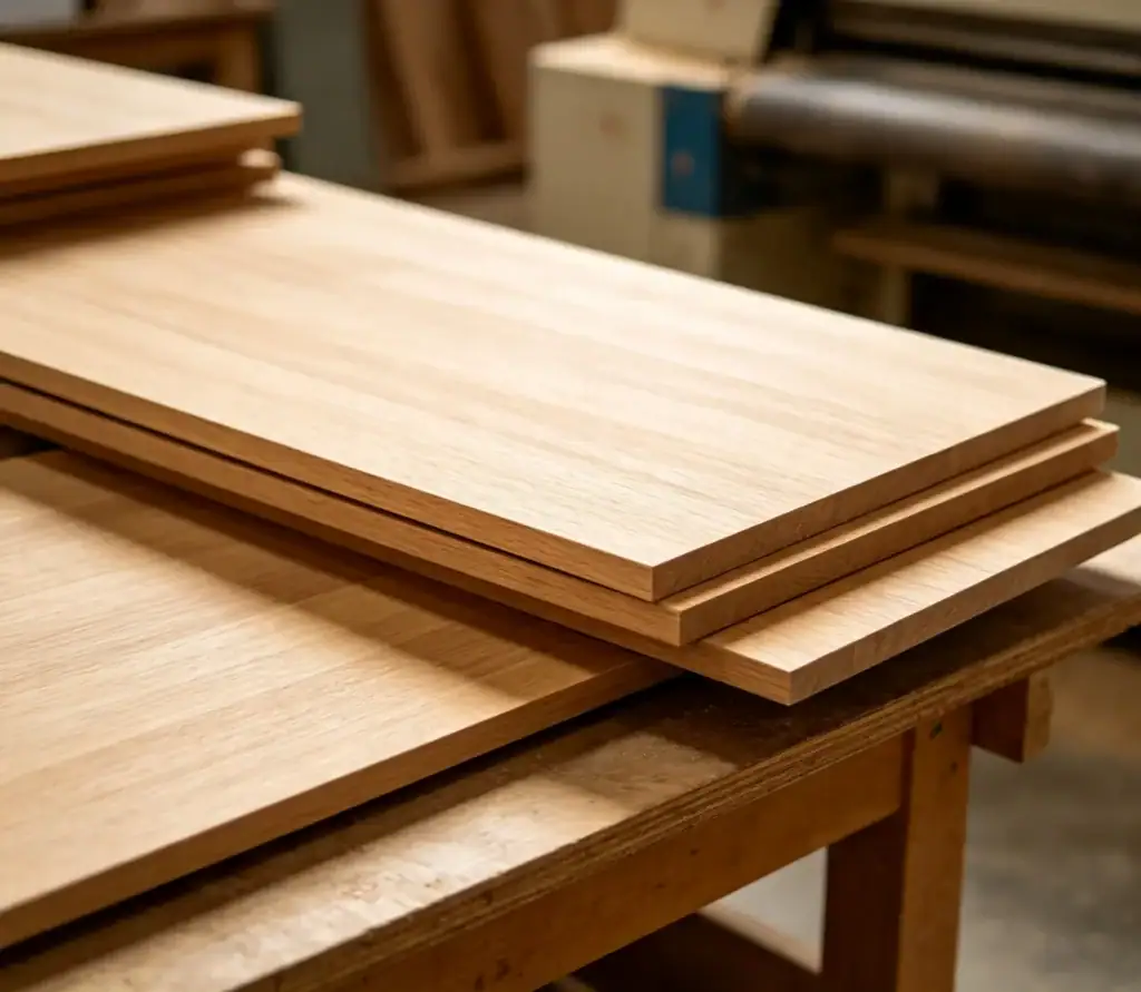 wide belt sander calibrated solid oak wood boards