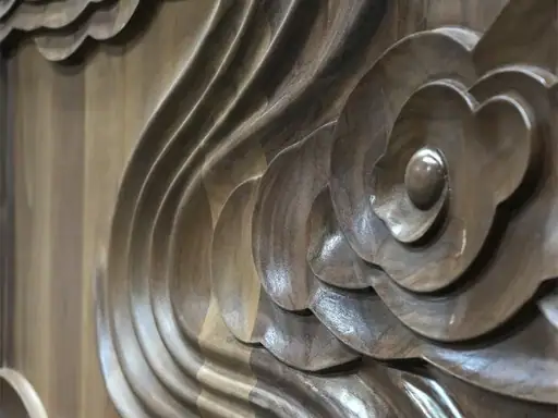 Industrial wood cnc router 3d sculpture wood carving artwork