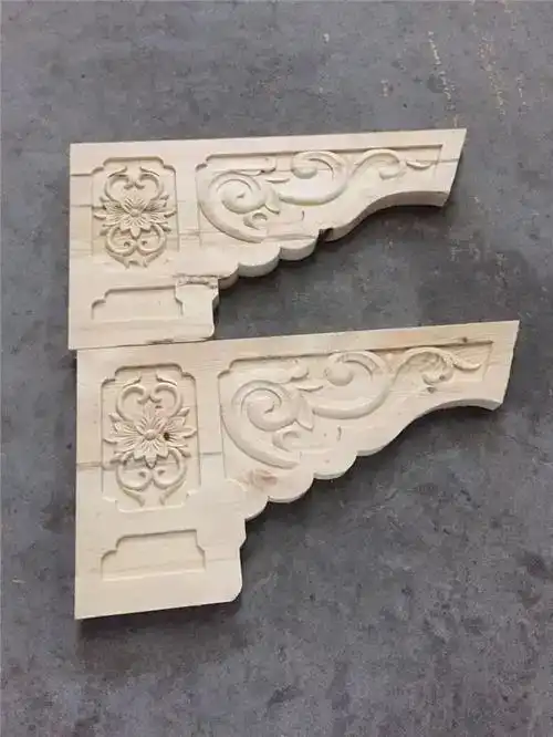 wooden decorative part processed by multi-head woodworking CNC